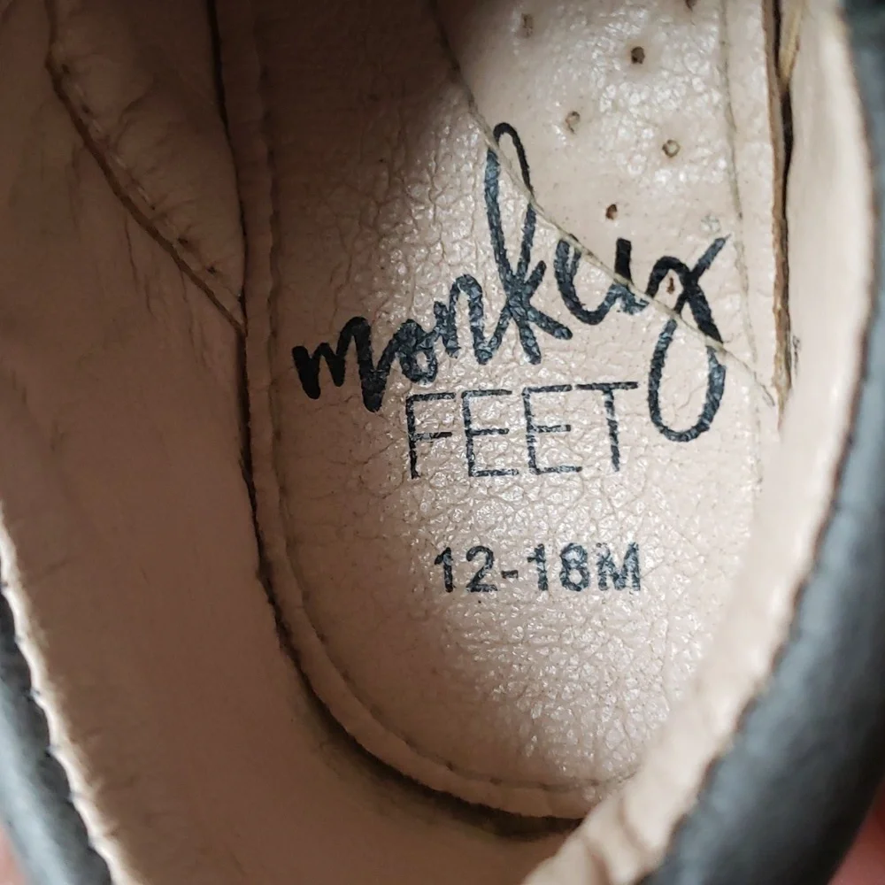 Monkey Feet Leather Loafer Slip-On Shoe Sz 12-18M